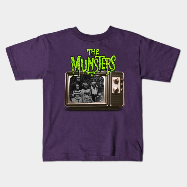 The Munsters Kids T-Shirt by Charlie_Vermillion